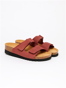 {{photo.Alt || photo.Description || 'Женская ортопедическая обувь увеличенной полноты  FOOTWELL 702001-122 Garnet из натурального нубука на пробковой подошве'}}