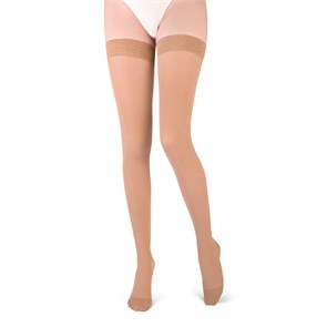 {{photo.Alt || photo.Description || 'Чулки компрессионные 2105-AG BAUERFEIND серия VenoTrain micro 1 класс компрессии (18-23 мм рт.ст.) с кружевной резинкой'}}