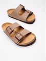 Женские ортопедические сандалии из натурального нубука 522015-122 FOOTWELL на пробковой подошве 522015-122