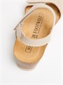 Женские ортопедические босоножки  FOOTWELL 1018SL-431 Magnolia из натурального нубука на пробковой подошве 1018SL-431