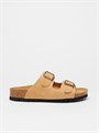 Сандалии женские ортопедические с увеличенной полнотой из натуральной кожи 520015-111 Goldensand FOOTWELL на пробковой подошве 520015-111